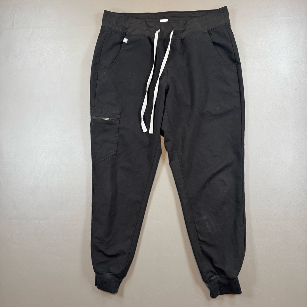 FIGS Technical Collection Jogger Scrub Pants Women’s M Petite Black